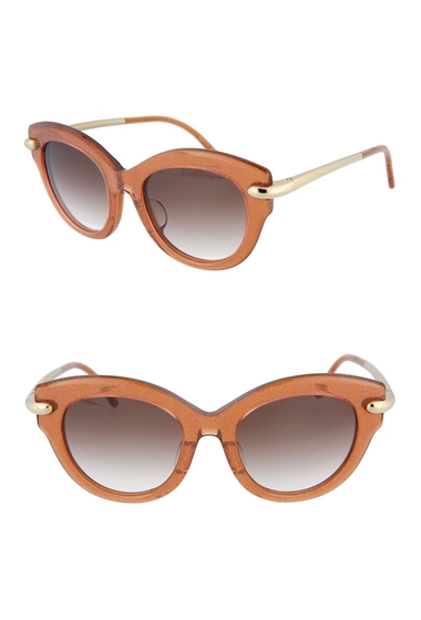 Ochelari femei pomellato 51mm novelty sunglasses pink gold brown