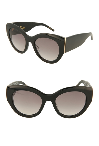 Ochelari femei pomellato 51mm cat eye sunglasses black grey