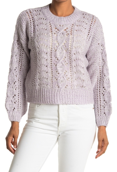 Imbracaminte femei heartloom loose gauge knit sweater lilac