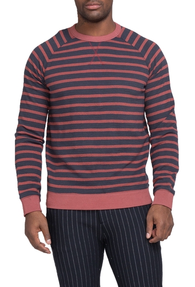 Imbracaminte barbati civil society striped pullover sweater navybrick