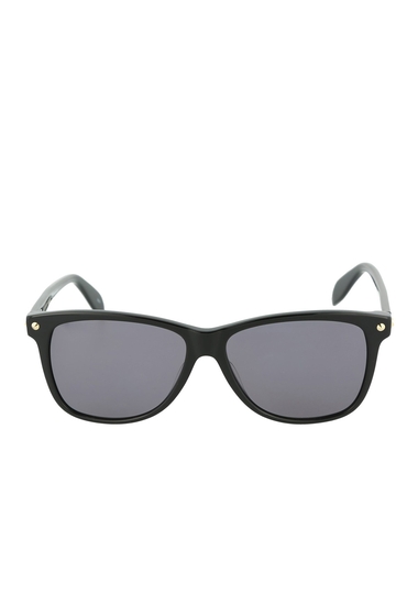 Ochelari femei alexander mcqueen core 55mm rectangle sunglasses black black