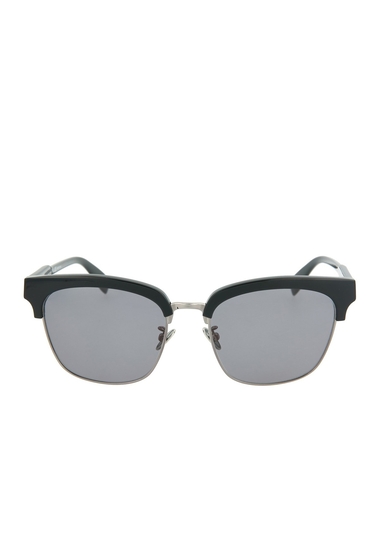 Ochelari femei alexander mcqueen core 56mm clubmaster sunglasses black black