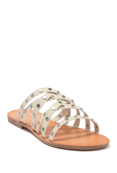 Incaltaminte femei zigi alysia cross strap studded slide sandal off white