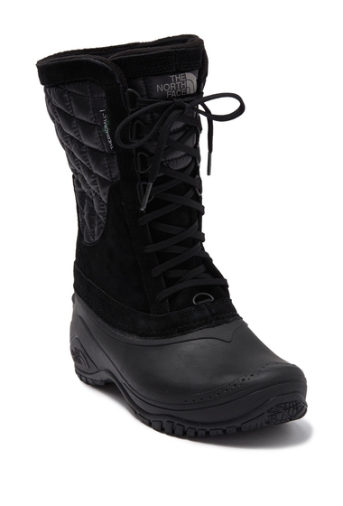 Incaltaminte femei the north face thermoball utility mid boot shiny blac