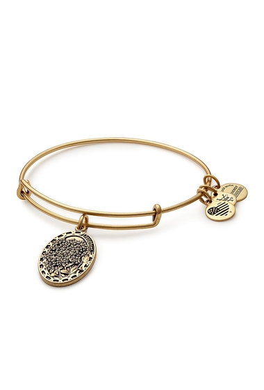 Bijuterii femei alex and ani because i love you daughter flower charm expandable wire bangle bracelet gold finish