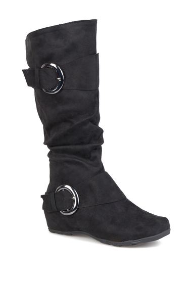 Incaltaminte femei journee collection jester side buckle tall boot black