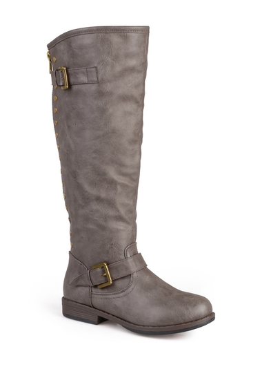 Incaltaminte femei journee collection spokane riding boot - extra wide calf taupe