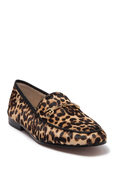 Incaltaminte femei sam edelman loraine leopard genuine calf hair loafers sand leopard