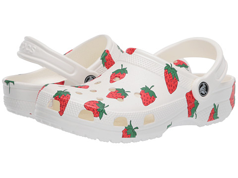 Incaltaminte femei crocs classic clog - seasonal graphic whitestrawberry