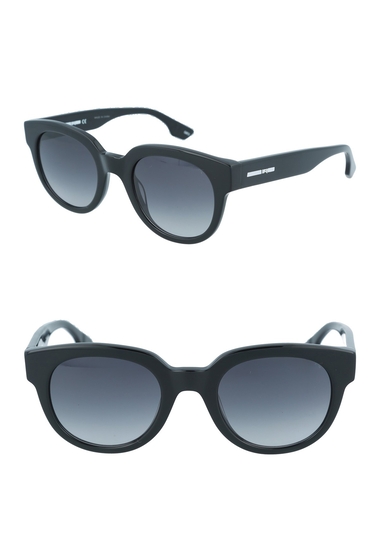 Ochelari femei mcq by alexander mcqueen 49mm round sunglasses black black
