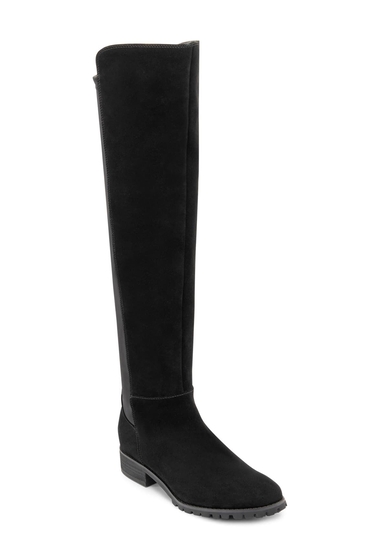 Incaltaminte femei blondo presto waterproof knee high boot black sued