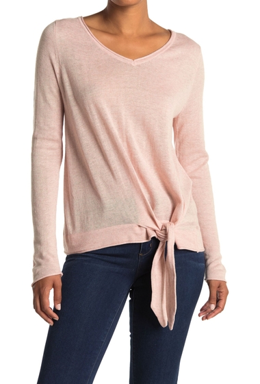 Imbracaminte femei max studio tie front sweater blush