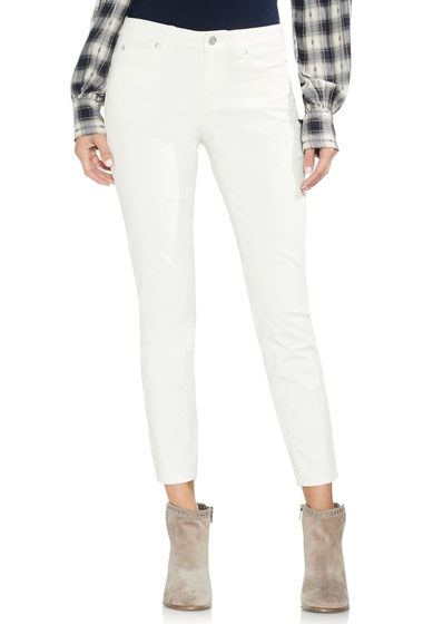 Imbracaminte femei vince camuto washed stretch cotton corduroy skinny pants antiq whit