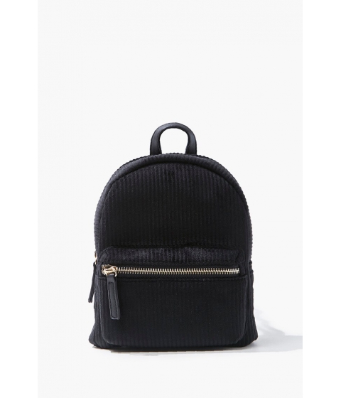 Genti femei forever21 ribbed mini backpack black