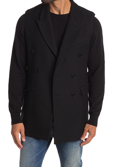 Imbracaminte femei zadig voltaire vinam wool blend double breasted jacket noir