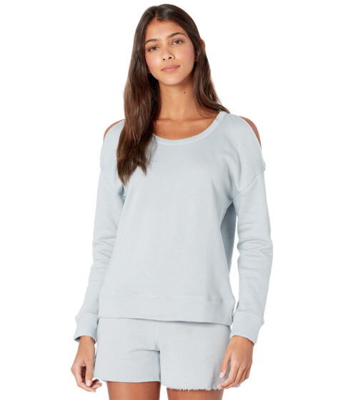 Imbracaminte femei chaser linen french terry pullover powder blue