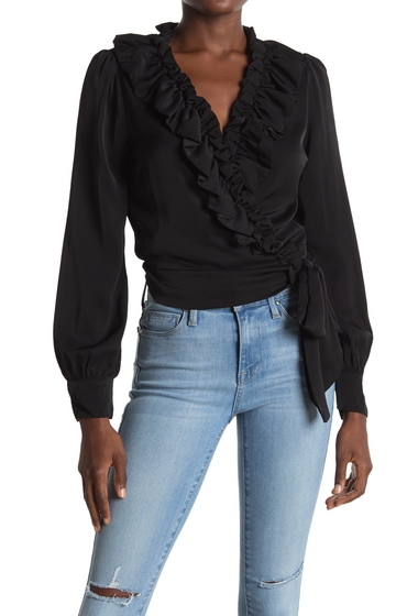 Imbracaminte femei hyfve long sleeve blouse with ruffle black