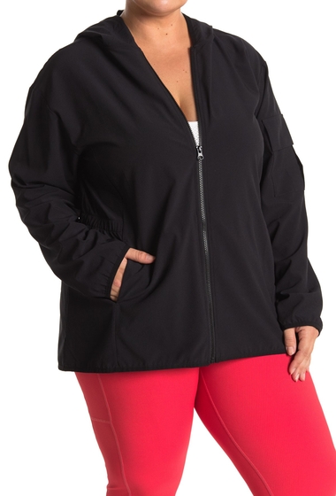 Imbracaminte femei z by zella urban trail hooded jacket plus size black