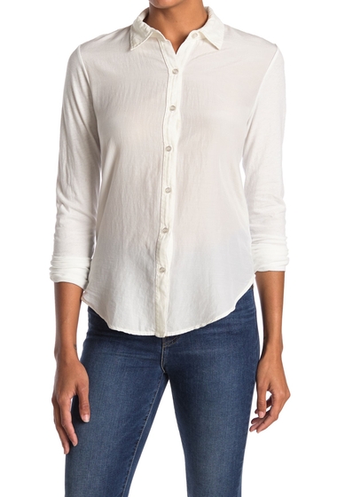 Imbracaminte femei nsf clothing estel contrast panel shirt soft white