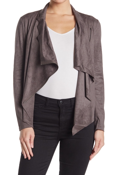 Imbracaminte femei vigoss faux suede wrap jacket grey