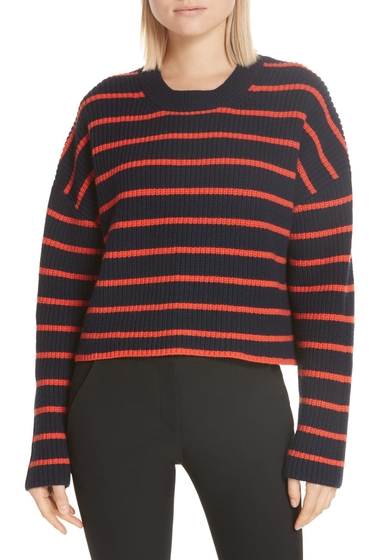 Imbracaminte femei alc portland stripe merino wool sweater navyorang