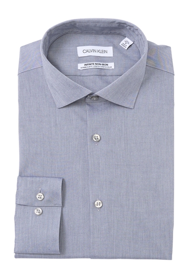Imbracaminte barbati calvin klein extreme slim fit dress shirt blue graphite