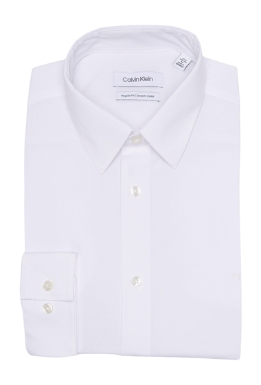 Imbracaminte barbati calvin klein regular fit dress shirt white