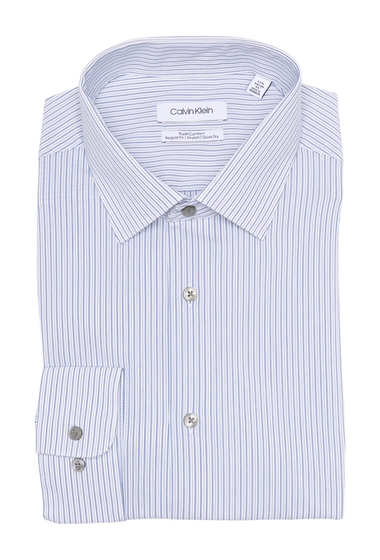 Imbracaminte barbati calvin klein stripe print regular fit dress shirt mineral