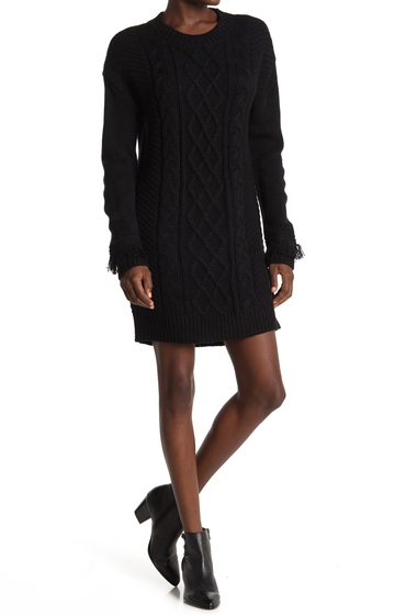 Imbracaminte femei bb dakota cable knit sweater dress black