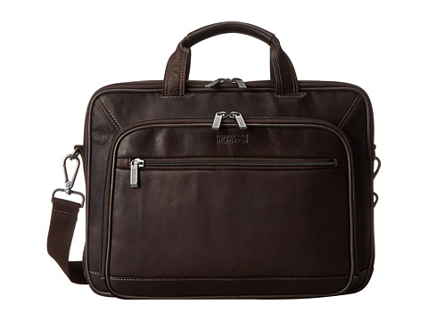 Genti femei kenneth cole reaction a golden op-port-unity colombian leather laptop brief brown